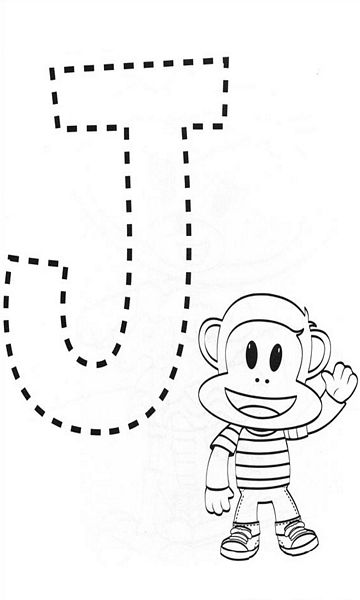 kolorowanka Juliusz Junior malowanka do wydruku małpka Disney z bajki dla dzieci nr 7